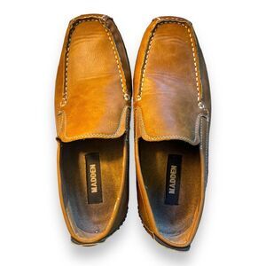 Madden Mens Driving Loafers Shoes Size 8 M Tan Slip on Casual